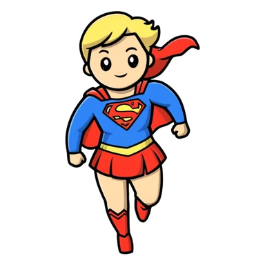 Supergirl from DC comics sticker