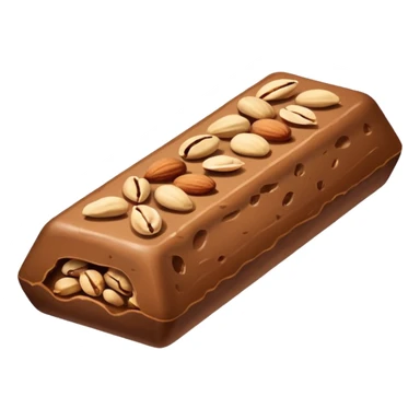protein bar with nuts sticker