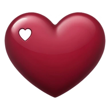 Maroon heart emoje sticker