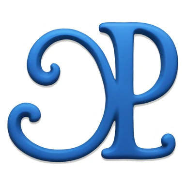 Color blue old English letter D sticker
