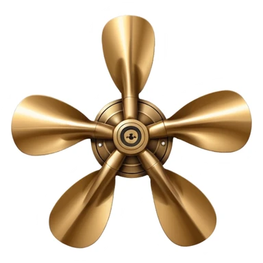 4 blade B-series  marine propeller sticker