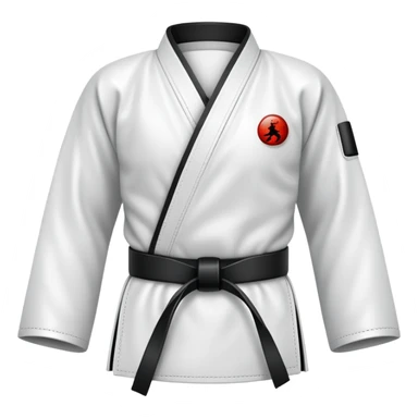 karate black belt icon sticker