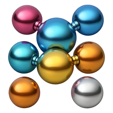 Science Lab magnet balls sticker