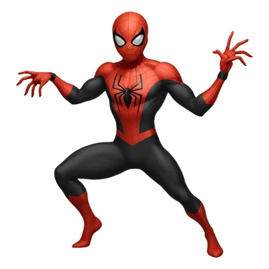 homen aranha de viuva negra sticker