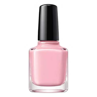 Minimalist kawaii nail polish bottle, standing alone, simple and clean design, pastel colors, delicate and charming, high-resolution, single subject only sticker