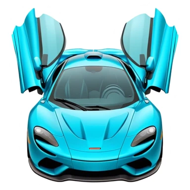 mclaren f150 cyan sticker