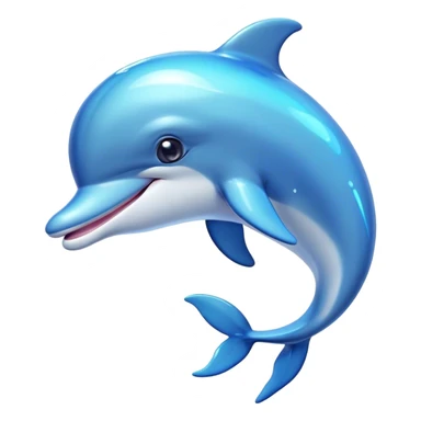 Cinematic Cheeky Dolphin Portrait Emoji, With a playful tilt of its head and a mischievous sparkle in its eyes, showcasing a sleek, shiny body accented by a quirky, animated smile and a cheeky wink, Simplified yet hilariously endearing features, highly detailed, glowing with a vibrant, sassy aquatic glow, high shine, spirited and fun, stylized with an air of quirky marine mischief, soft glowing outline, capturing the essence of a super cute dolphin that looks ready to splash its way into viral fame with playful charm! sticker