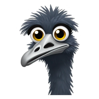 Emu et pleur sticker