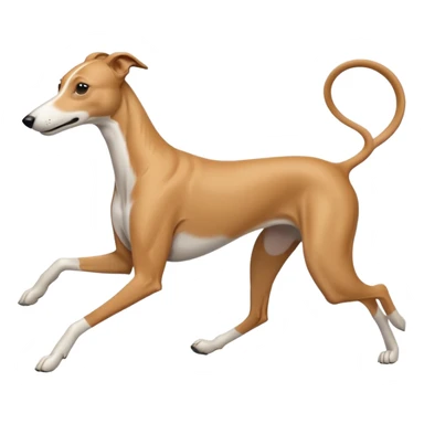 Greyhound running linear 𓃥 sticker