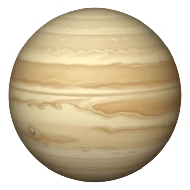 Venus planet emoji, pale warm grey sphere, soft hazy surface, smooth and featureless, simple and round, no text sticker