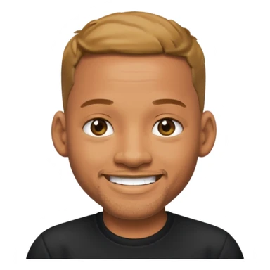 will smith with no beard 2d emoji sticker