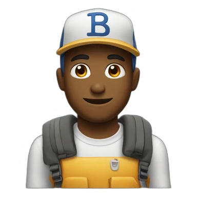 guy with a cap that say BZRP sticker