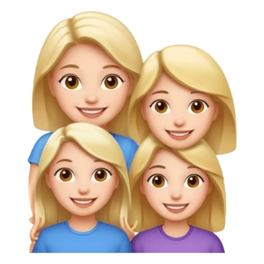 Three girls taking selfie sticker