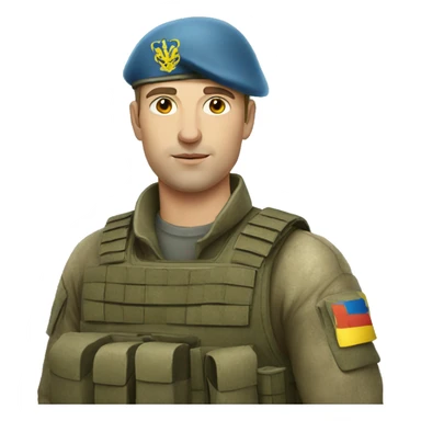 Ukrainian Soldier sticker