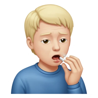 Person coughing  sticker