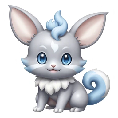 Shiny Minccino-Espurr-Cinccino-creature-hybrid sticker