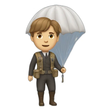 Jack Dawson with a parachute sticker