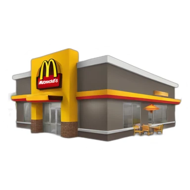 McDonalds restaurant  sticker