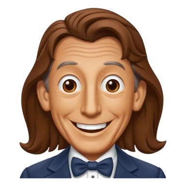 Ray Bolger with brown hair sticker