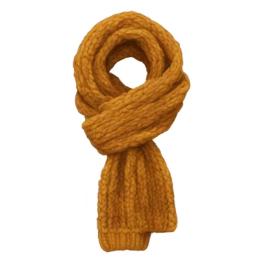 Knitted scarf sticker
