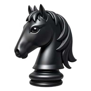 
chess knight piece object, horse head chess piece, 3D cartoon, glossy material, soft shadow, mobile game icon style, centered, clean background, no text, no watermark
 sticker