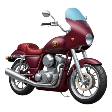 burgundy motorcycle sticker