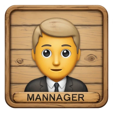 manager sign sticker