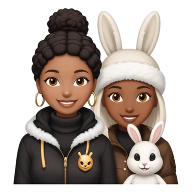 Black people gang banging snkw bunny girl sticker