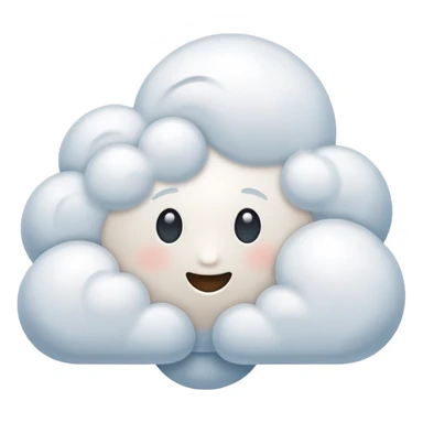 faceless cloud sticker