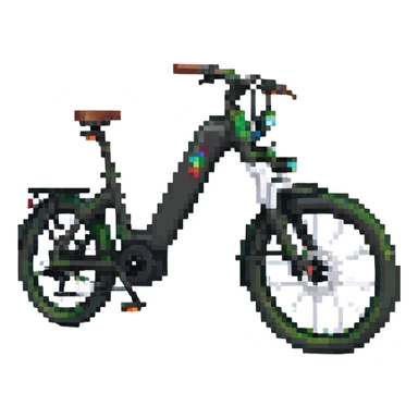 black e-bike sticker