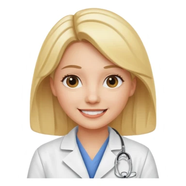 female blonde vet sticker
