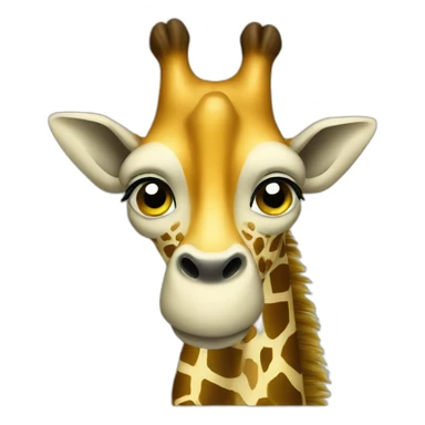 Girafe qui nage sticker