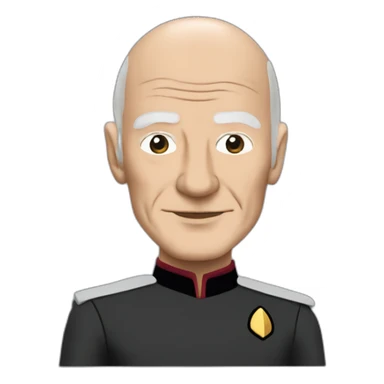 Captain Jean luc Picard from star trek sticker