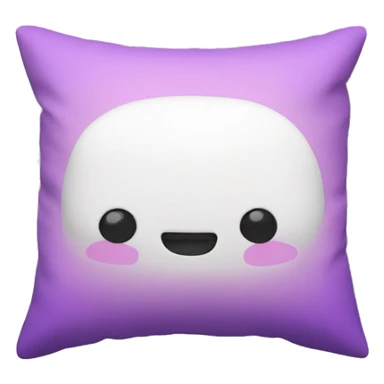 pink and purple and white pillow sticker