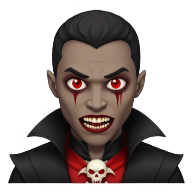 black men Vampire sticker