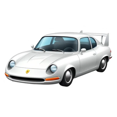 Cool car driving on road  sticker