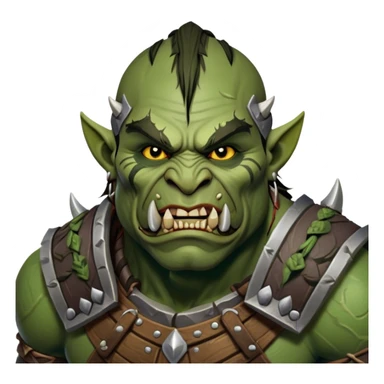 Cinematic Realistic WoW Orc Warrior Portrait, head tilted dramatically with an exaggeratedly amused expression, blending raw, primal might with a touch of unexpected humor. His battle-scarred green skin, robust muscles, and intricately detailed tribal armor in deep, earthy tones are rendered with lifelike texture and dynamic lighting, high shine, dramatic yet whimsical, capturing an orc warrior whose epic strength is matched by a playful, irreverent charm. sticker