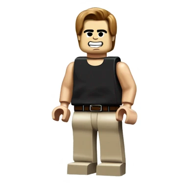 Arnold Schwarzenegger lego full body sticker
