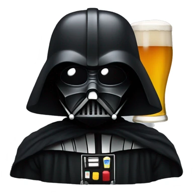 Dark Vador qui boit une bière sticker