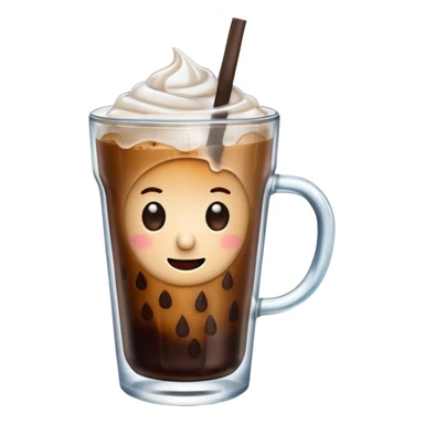 Cafe con hielo en una taza que diga ami sticker