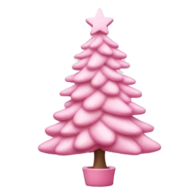 baby pink christmas tree  sticker