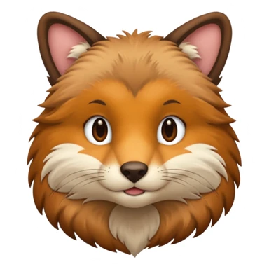 Animal half body sticker