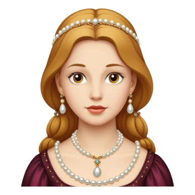  portrait of a Renaissance woman sticker