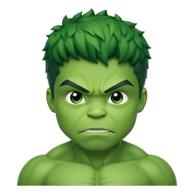 Super hero hulk kid sticker
