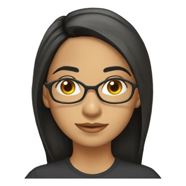 Profesora-joven-colombiana-cabello MORENO LARGO-bata sticker