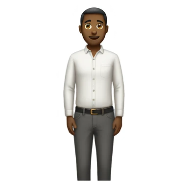 Human wearing a pant sticker