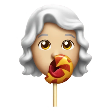 Sucking a lollipop  sticker