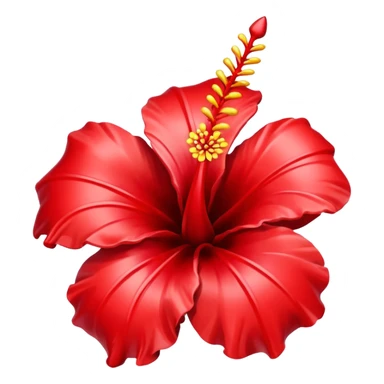 hibiscus claw clip sticker