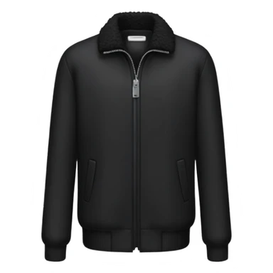 chaqueta negra de lana sticker