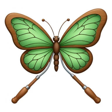 butterfly net sticker